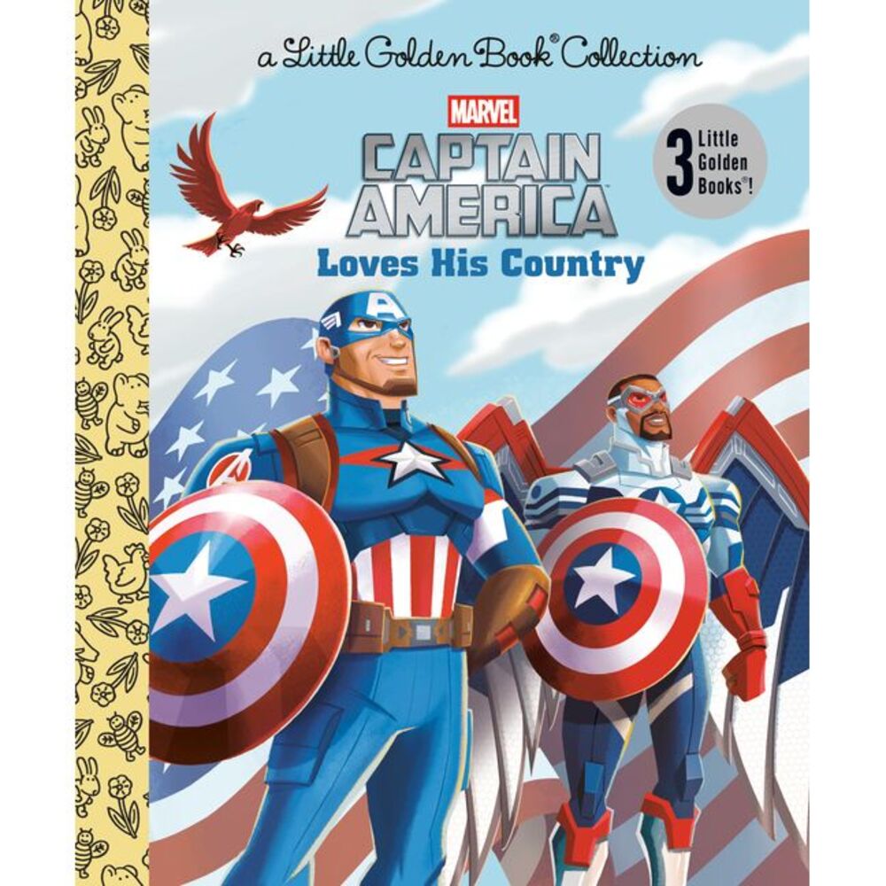 Captain America Loves His Country (Marvel) -- Golden Books